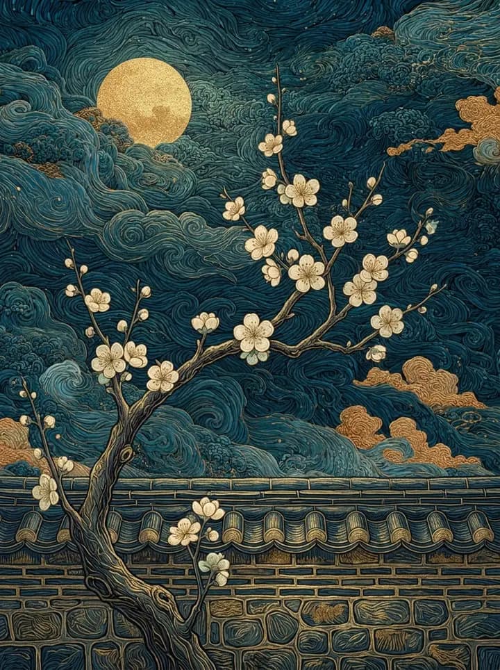춘매초향 제비 그림